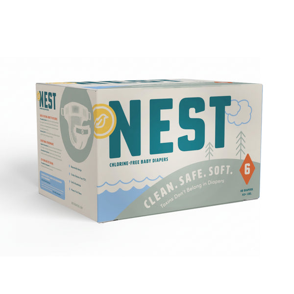 Gentle chlorine-free diapers for babies